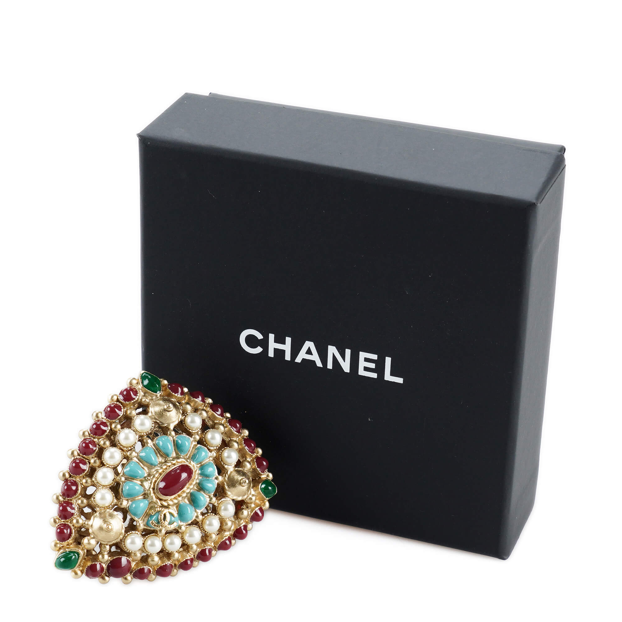 Chanel - Gripoix Faux Pearl Statement Cocktail Ring 